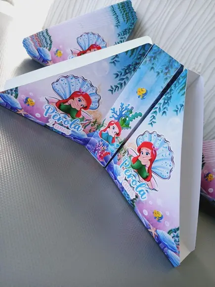 Kit com 20 Porta Guardanapo Ariel a Pequena Sereia