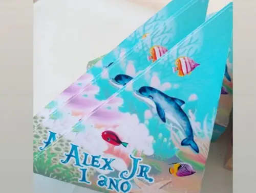 Kit com 20 Porta Guardanapo Fundo do Mar