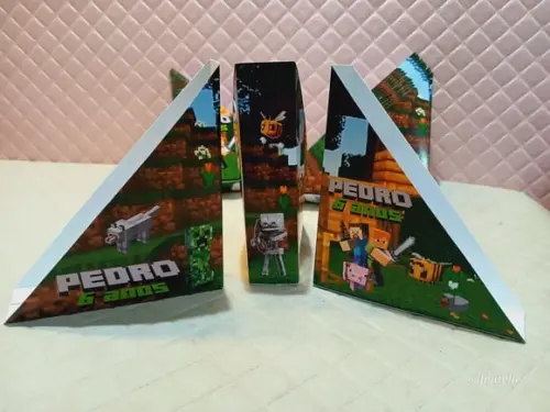 Kit com 20 Porta Guardanapos - Minecraft