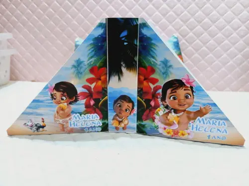 Kit com 20 Porta Guardanapos - Moana