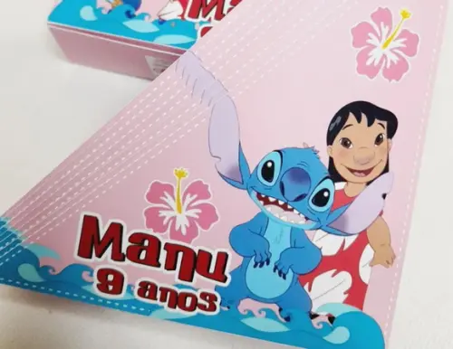 Kit com 20 Porta Guardanapos - Lilo e Stitch