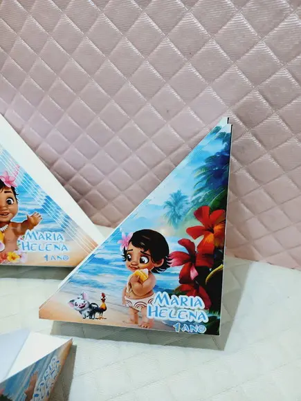 Kit com 20 Porta Guardanapos - Moana