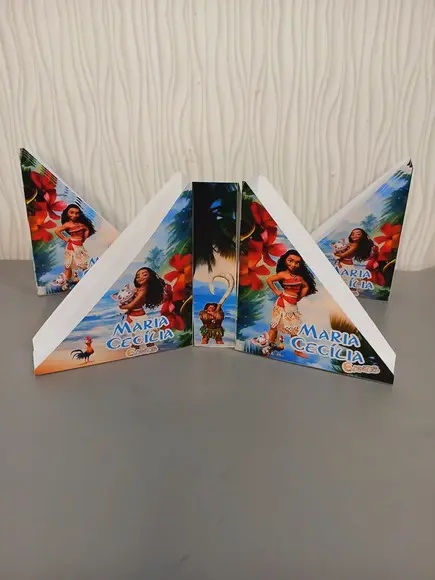 Kit com 20 Porta Guardanapos - Moana