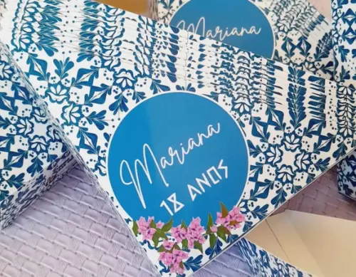 Kit com 20 Porta Guardanapos Azulejo Português
