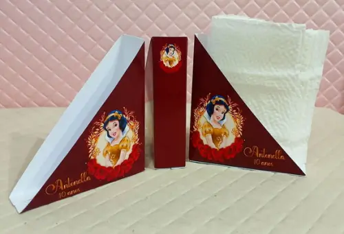 Kit com 20 Porta Guardanapos-branca de Neve