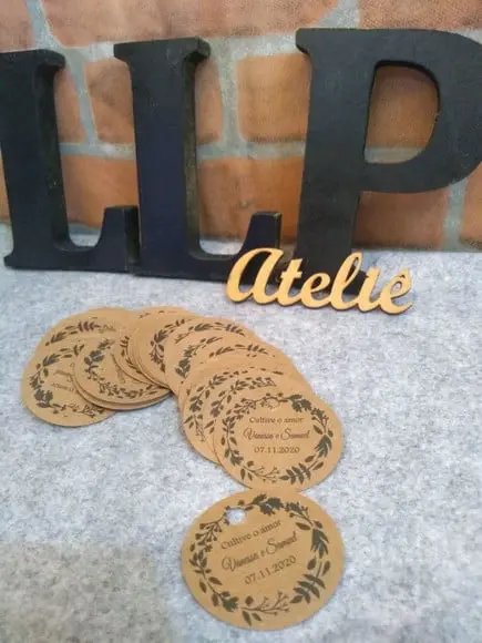 Kit com 200 Tag em Papel Kraft