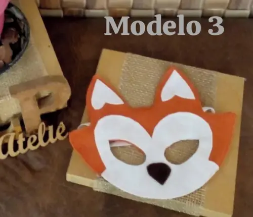 Kit com 30 Máscaras Animais em Feltro