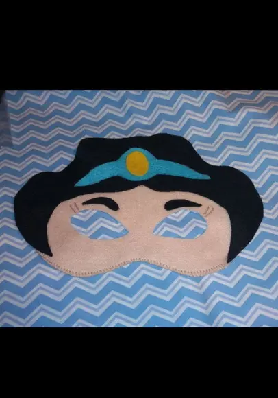 Kit com 34 Jasmine e Aladdin Máscara em Feltro