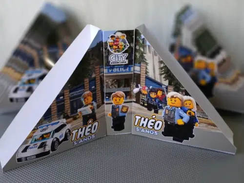 Kit com 40 - Porta Guardanapos Lego - Fazemos Outros Temas