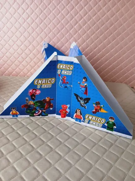 Kit com 40 - Porta Guardanapos Lego - Fazemos Outros Temas