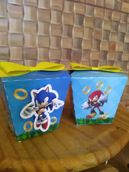 Kit com 5 Caixa Sushi - Sonic
