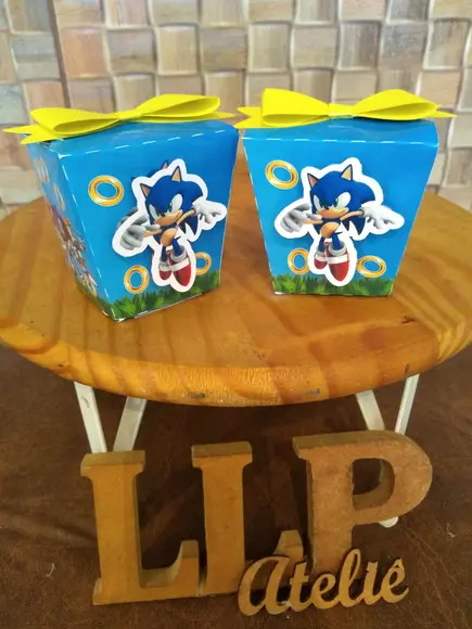 Kit com 5 Caixa Sushi - Sonic