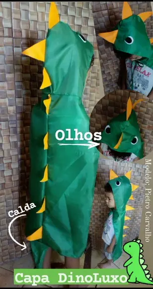 Kit com 5 Capa Dinossauro Luxo
