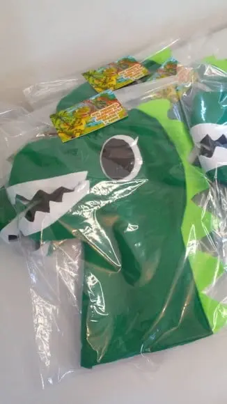 Kit com 5 Fantoche Dinossauro