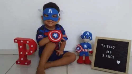 Kit com 5 Máscara em Feltro Heróis - Capitão América