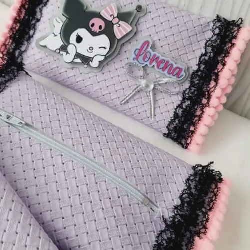 Kit com 5 Porta Kitkat Super Luxo - Kuromi