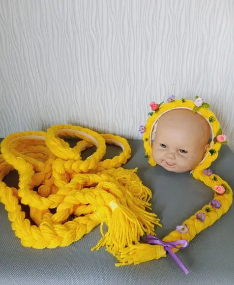Kit com 5 Tiara Rapunzel