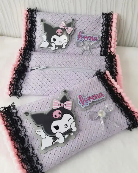 Kit com 5 Porta Kitkat Super Luxo - Kuromi