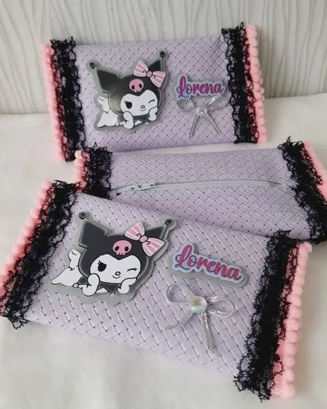 Kit com 5 Porta Kitkat Super Luxo - Kuromi