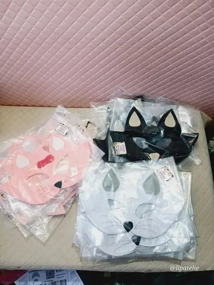 Kit com 50 Máscara em Feltro - Gatos