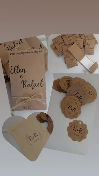 Kit Lenço Lágrimas de Alegria + Tag