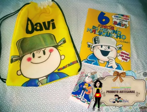 Kit mochila + revista de colorir