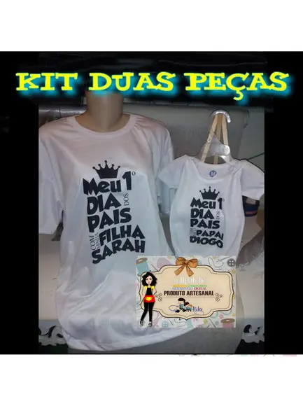 Kit Pai e Filho - Camisa e Body Sublimados
