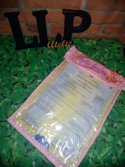 Kit porta lenço umedecido + porta certidão