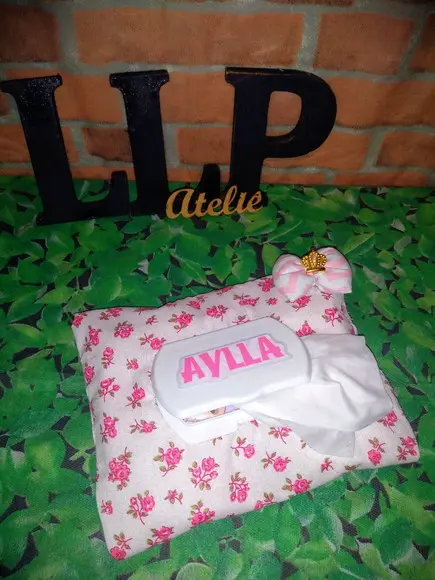 Kit porta lenço umedecido + porta certidão