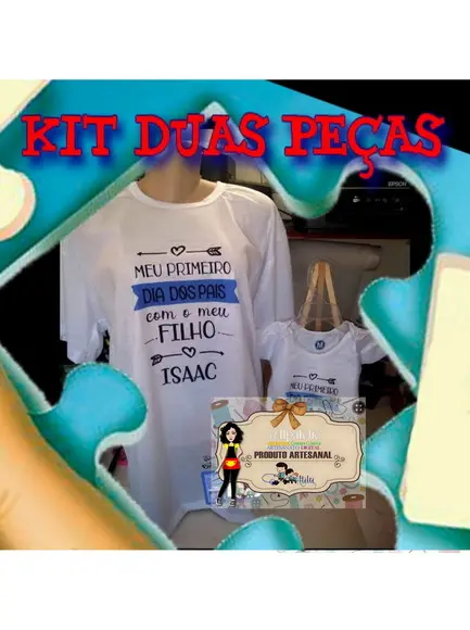 Kit Pai e Filho - Camisa e Body Sublimados