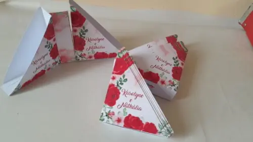 Kit20 Porta Guardanapo Vermelho Casamento, Noivado e 15 Anos