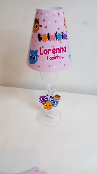 Pegue e Monte - Kit com 10 Abajur Centro de Mesa Bolofofo