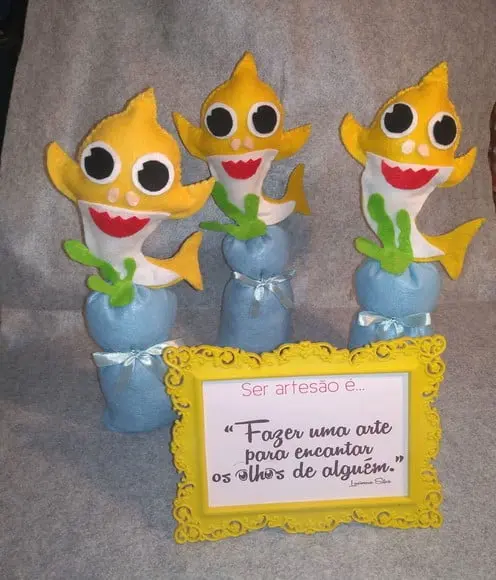 Peso de porta - Baby Shark