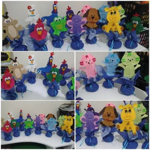 Peso de porta - galinha pintadinha