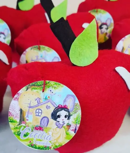 Peso de Porta - Maçã Branca de Neve Aquarela