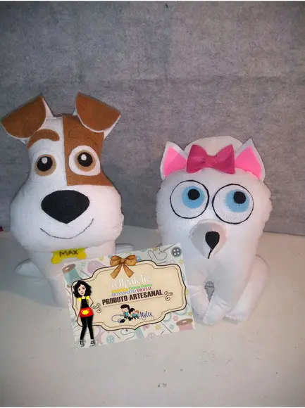 Pets A vida secreta dos animais ... Em feltro