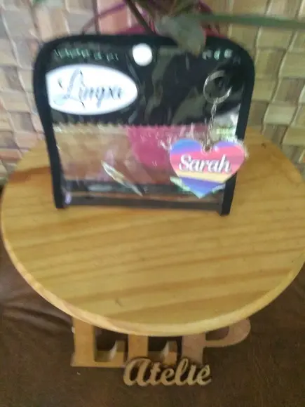 Porta máscara + porta álcool em gel
