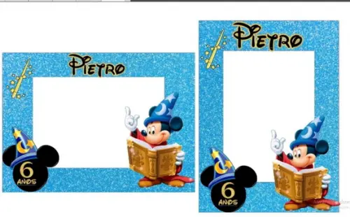 Porta Retrato em Eva com Scrap - Mickey
