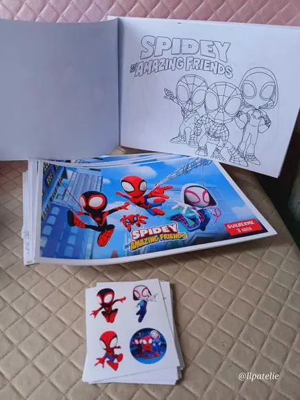 Revista de Colorir Spidey, Kit com 10 Unidades