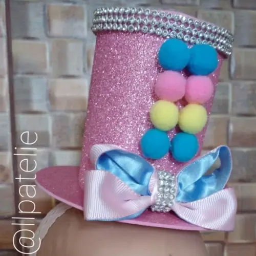 Tiara Cartola mágica - circo rosa