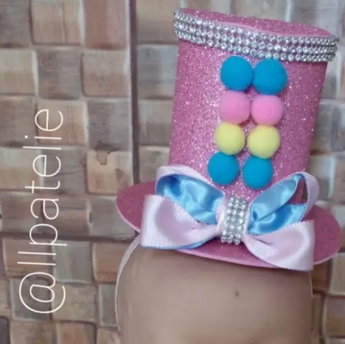 Tiara Cartola mágica - circo rosa