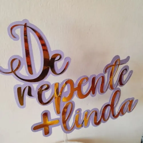 Topo de Bolo de Repente Mais Linda