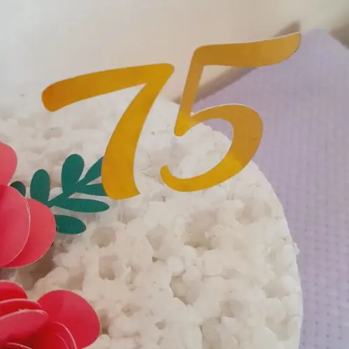 Topo de Bolo Flores