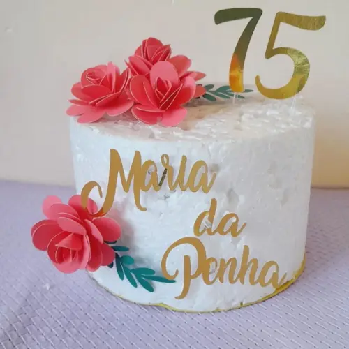 Topo de Bolo Flores