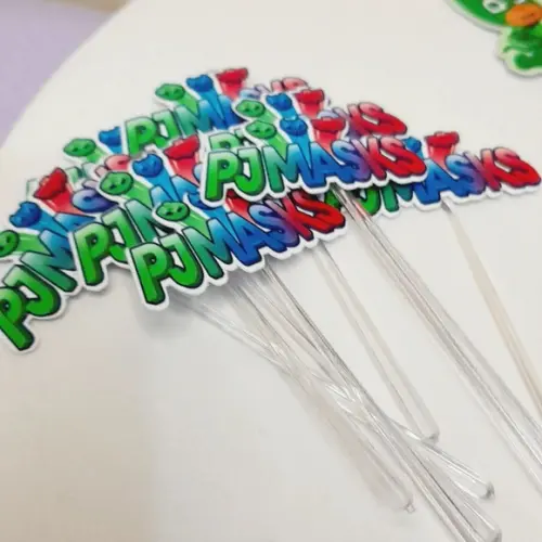 Topper Docinho ou Cupcake Kit com 20 Unidades - Pjmarks