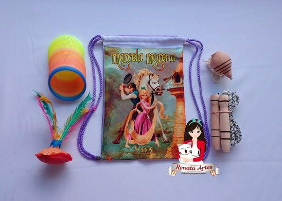 Mochila Boa Infância Tema Enrolados