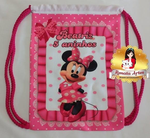 Mochilinha Minnie Rosa