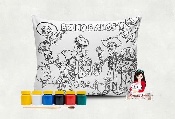 Almofada com Tinta para Colorir Toy Story