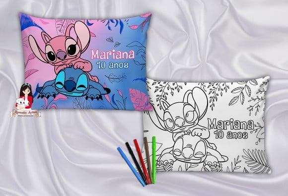 Almofada com Verso Pinte e Lave Stitch