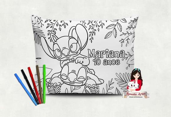 Almofada Pinte e Lave Stitch